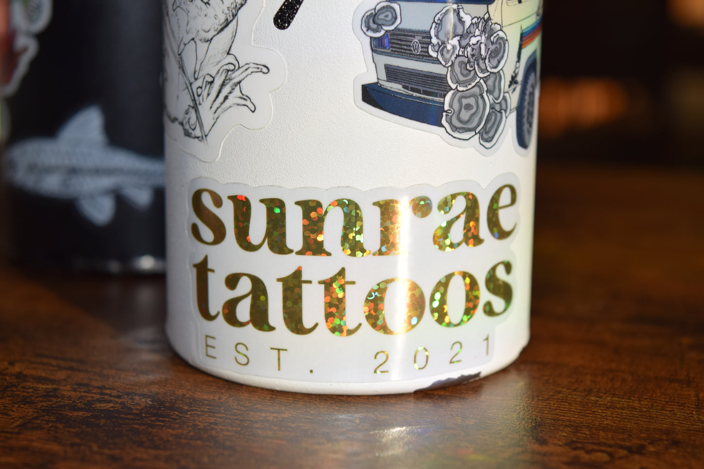 glitter sunrae sticker