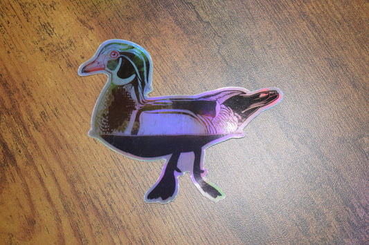 wood duck sticker