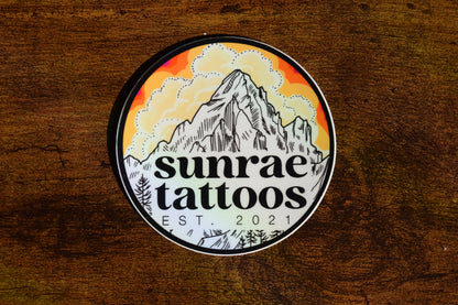 mountain sunrae sticker