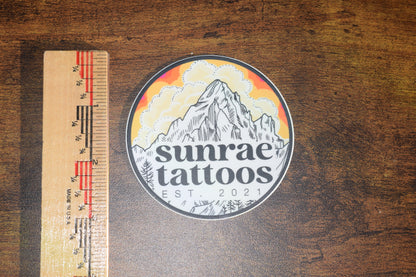 mountain sunrae sticker
