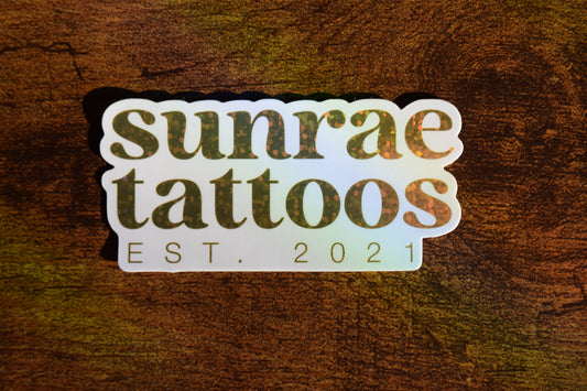 glitter sunrae sticker