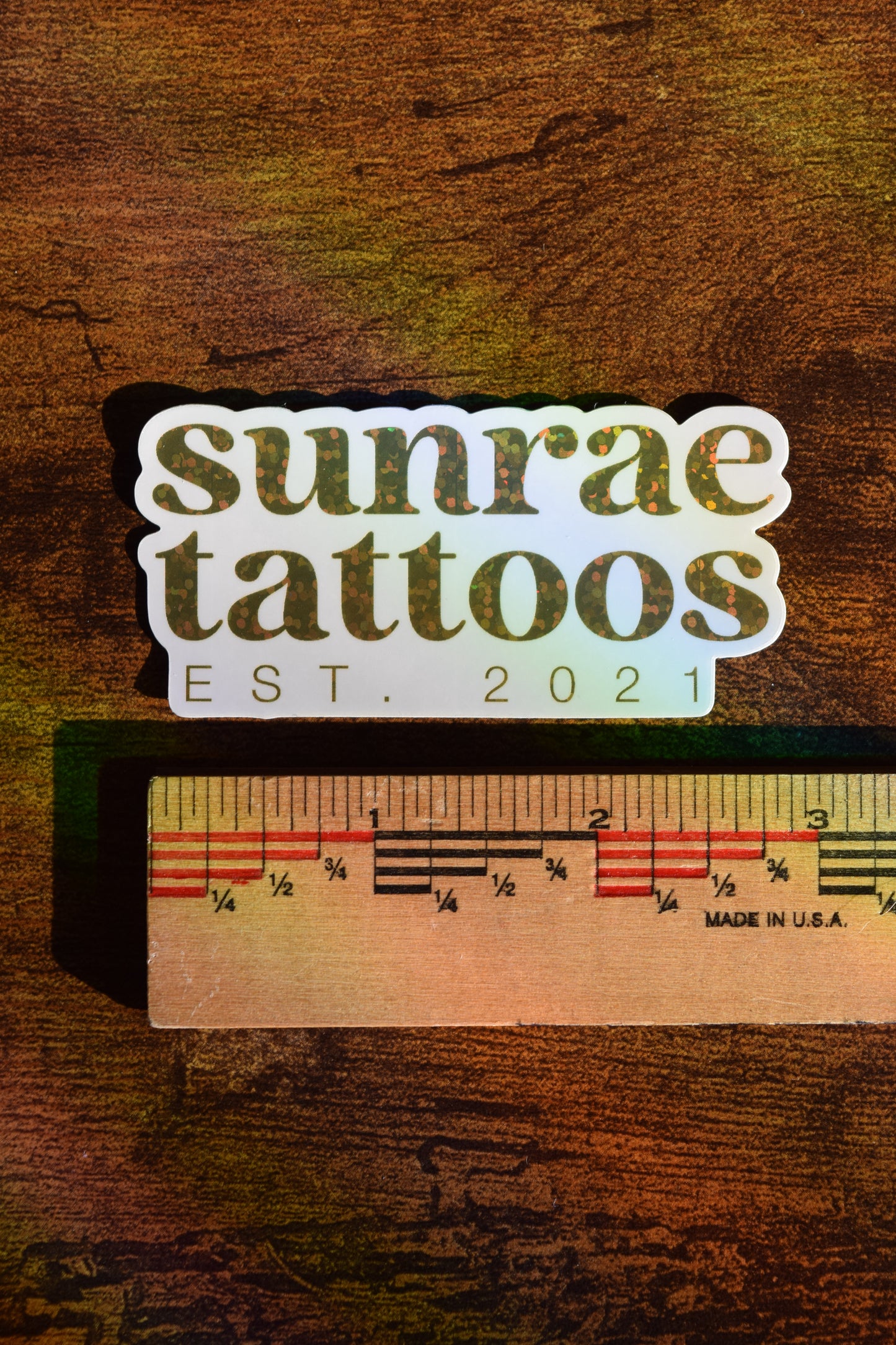 glitter sunrae sticker