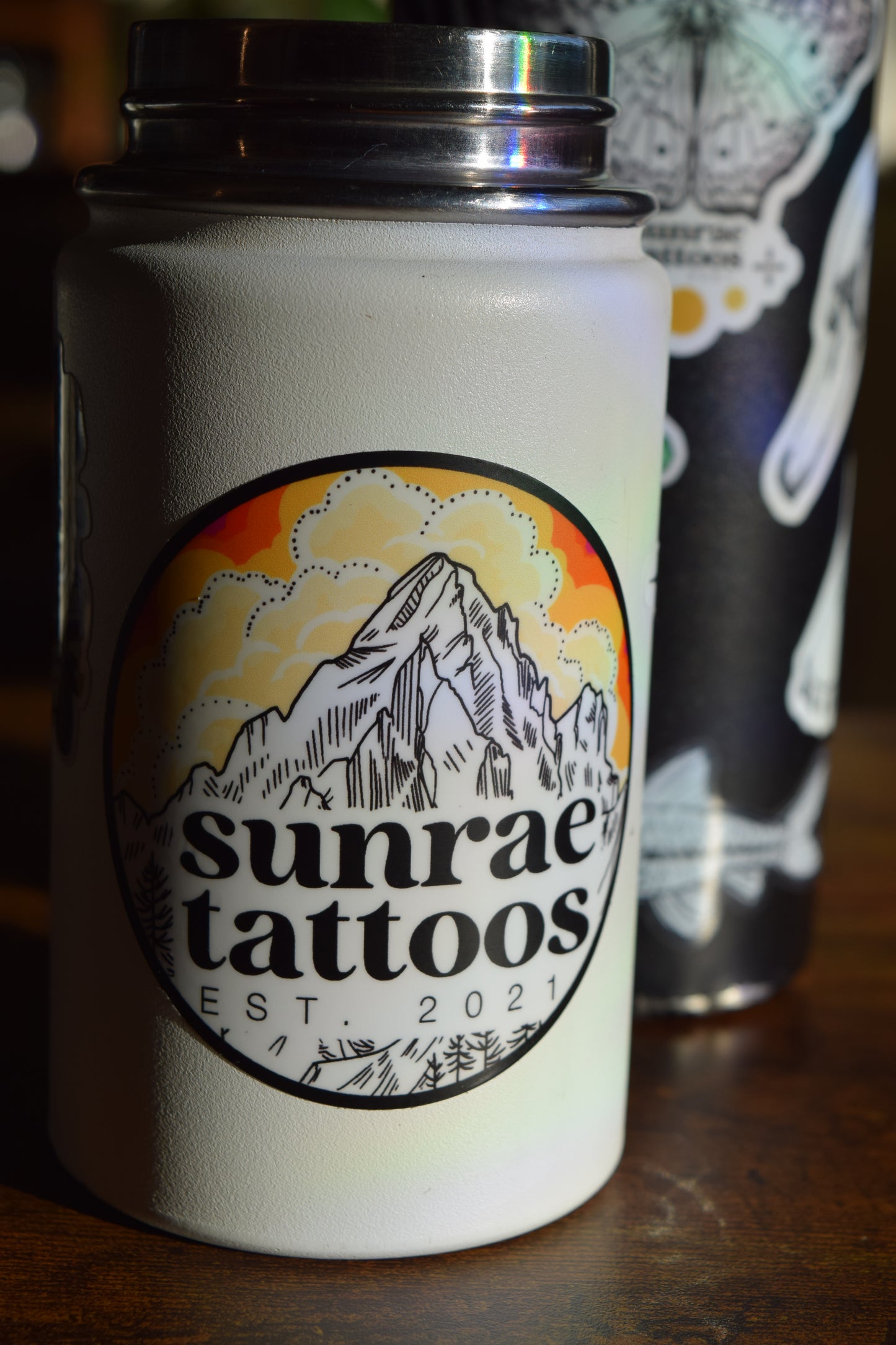 mountain sunrae sticker